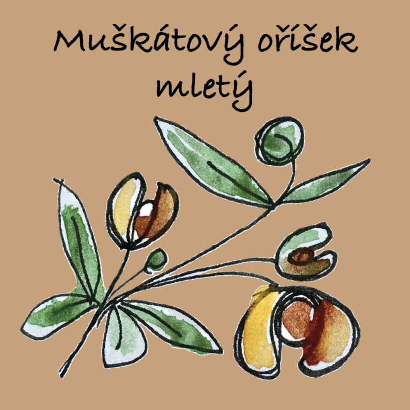 Muškátový oříšek mletý