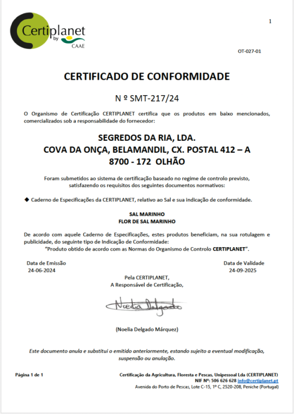 Portugalský BIO solný květ 150 g